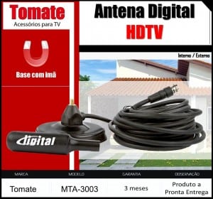 Foto2 - Antena Interna Digital (MTA-3003) HDTV Tomate