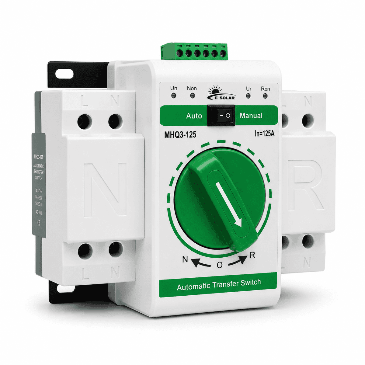 Imagem do produto Chave de Transferência Automática ATS 2P 125A para Gerador e Energia Solar