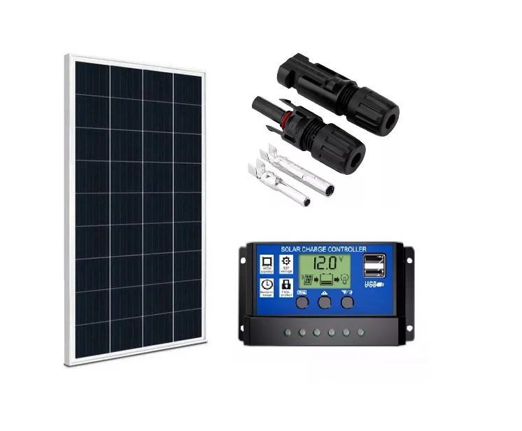 Imagem do produto Painel Solar Fotovoltaico 100w Resun + Controlador pwm