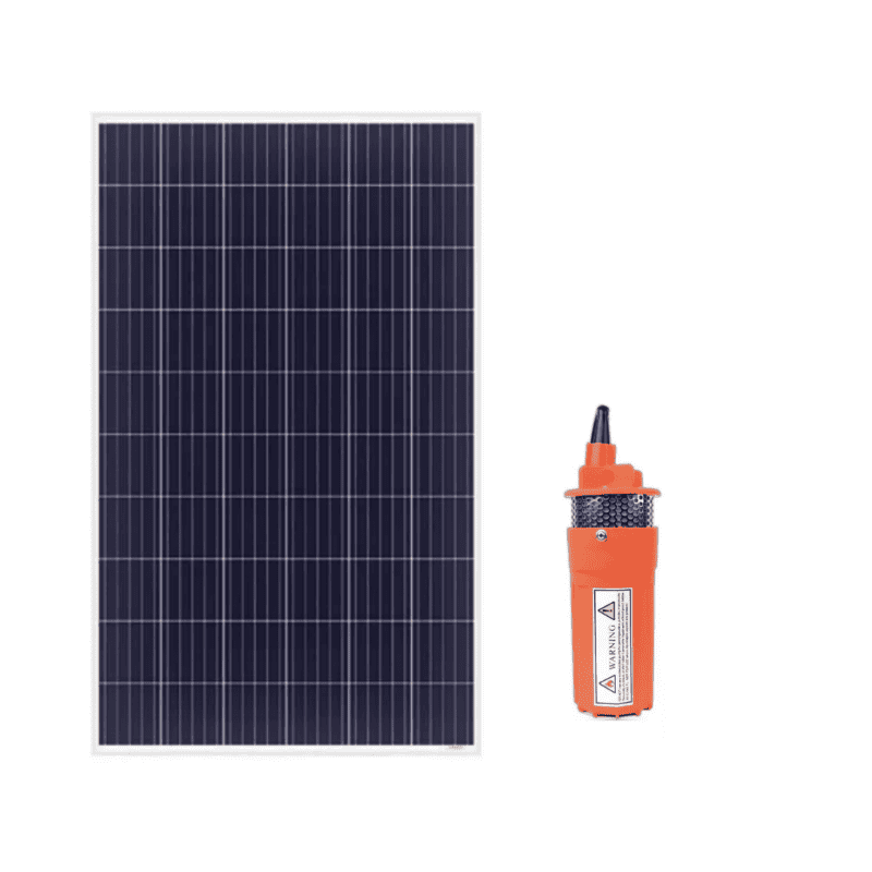 Imagem do produto Placa Solar 280w + Bomba laranja 24v 120v 70m