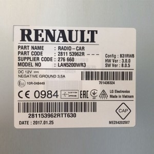 Foto5 - Código de Desbloqueio de Rádio Original Renault