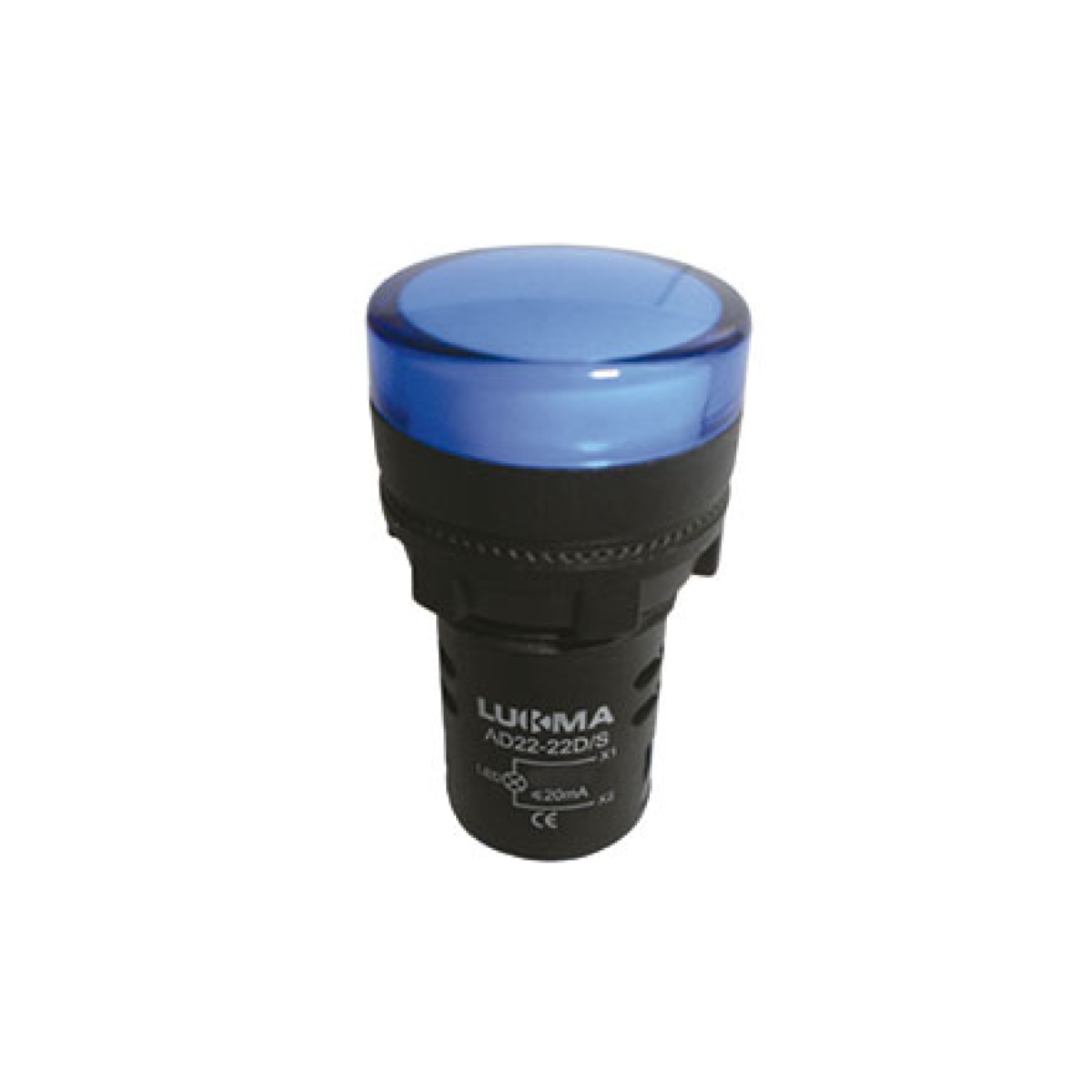 Foto 1 - SINALEIRO LK16-22 22MM (AZUL) 220V LED LUKMA