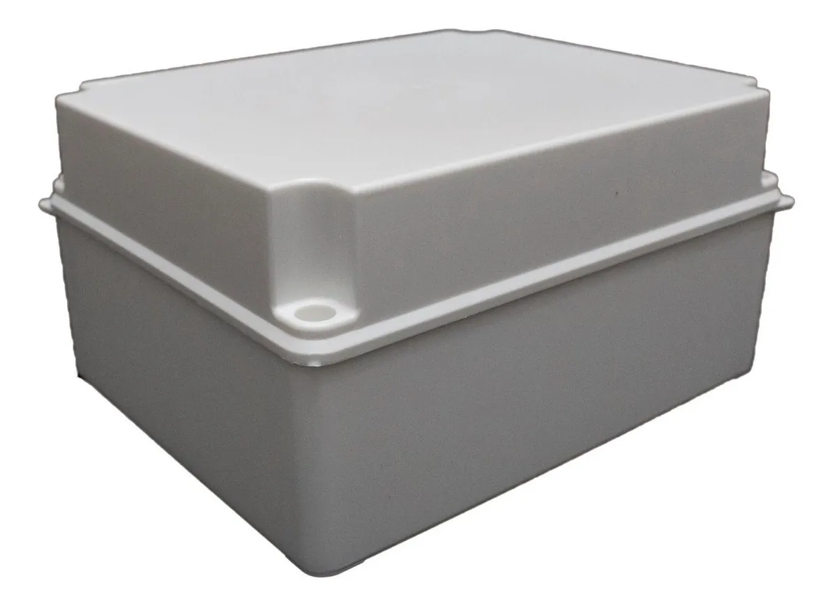 CAIXA DE PASSAGEM HERMÉTICA BRANCA 240X190X125MM IP66 BRBOX - DJ