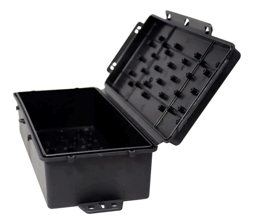 CAIXA HERMÉTICA BABY LONGA PRETA VEDADA COMPLETA MULTITOC - DJ Led