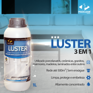Foto2 - Luster LP -Detergente 3 em 1 Luster LP - Limpa, Embeleza e Protege Seu Piso
