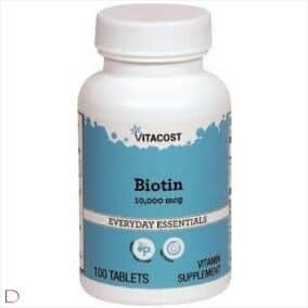 Foto 1 - Biotin 10.000mcg (100 tablets) Biotina - Vitacost