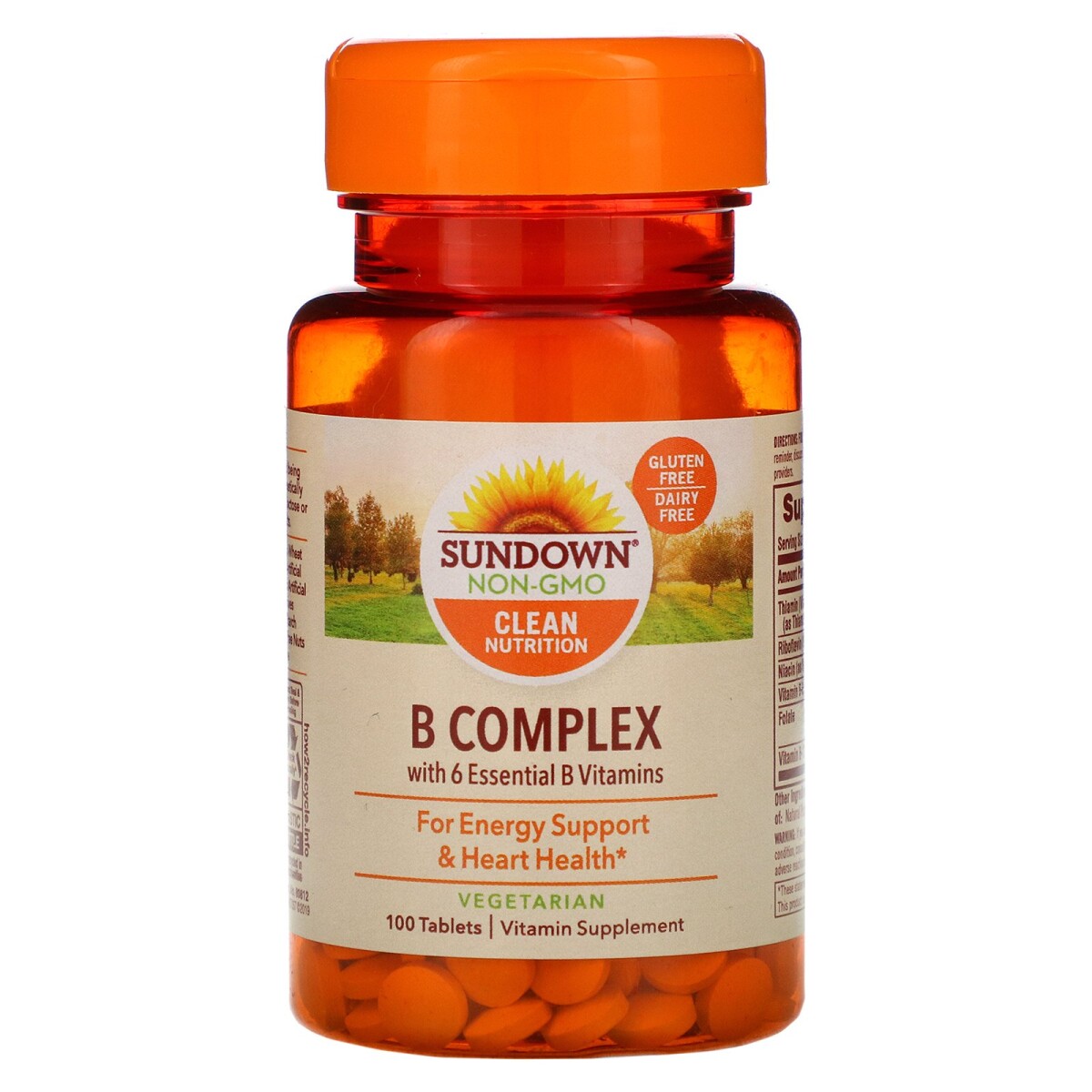 Foto 1 - Complexo B (Importado) 100 tabletes Vitamina - Sundown Naturals