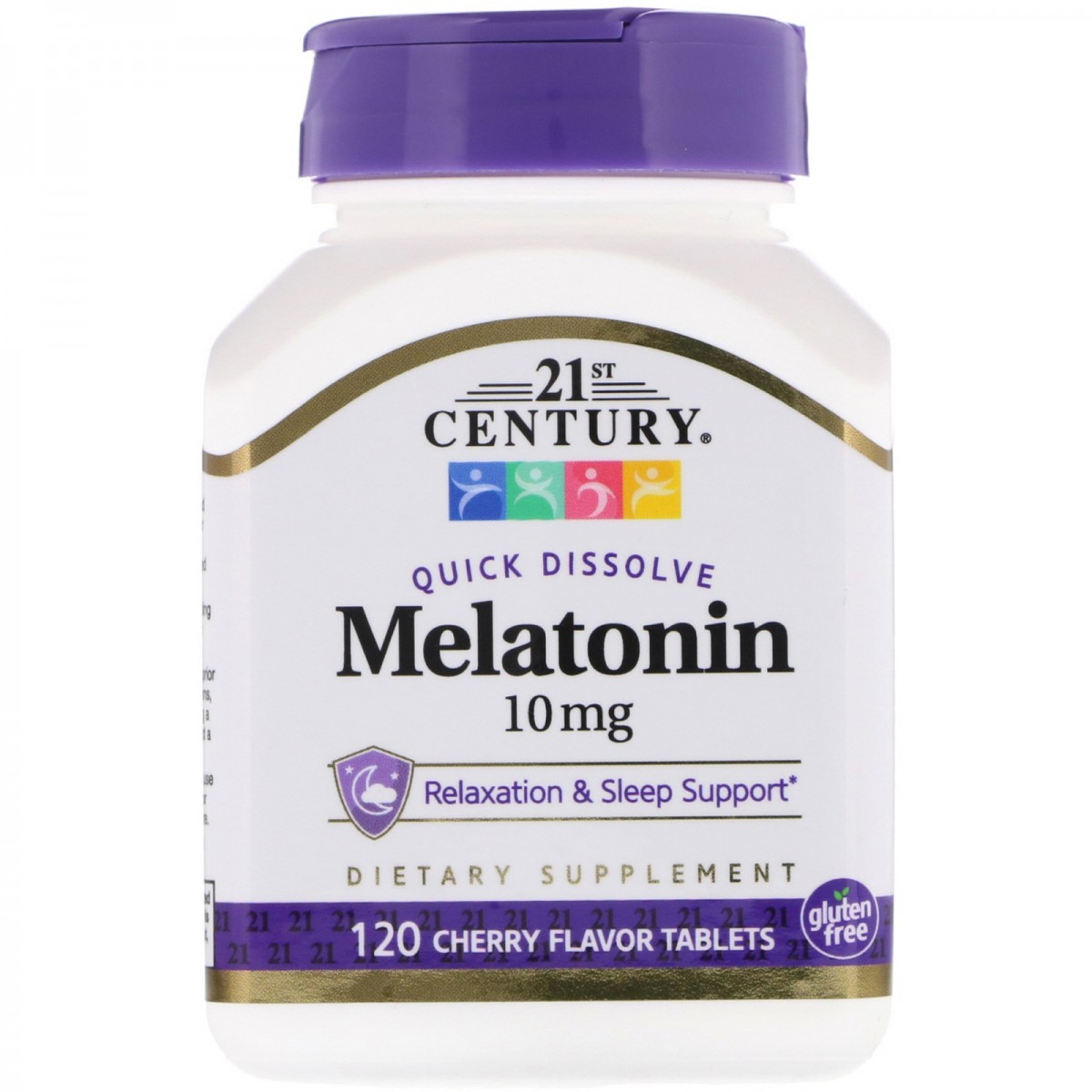 Foto 1 - Melatonina 10mg 120 Comprimidos de Dissolução Rápida (sublingual) - 21st Century