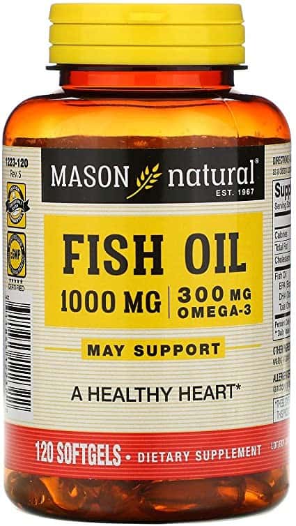 Foto 1 - Omega-3 Fish Oil 1000mg (120 Softgels) - Mason Natural