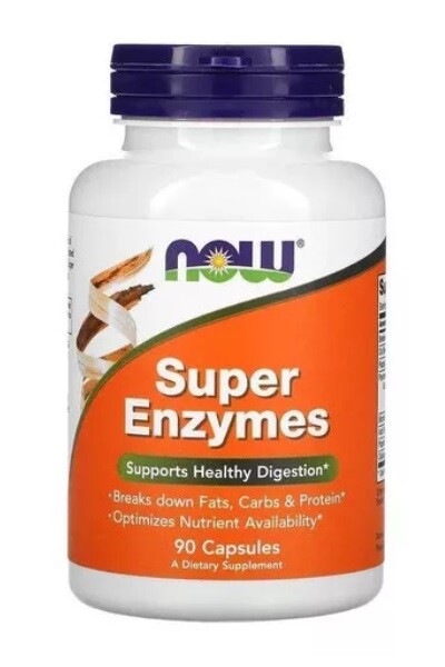 Foto 1 - Super Enzymes (90 Capsulas) Enzimas Digestivas - NOW Foods