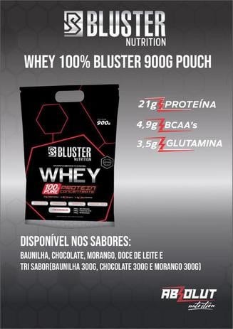 Foto 1 - Whey 100% Pure Pouch 900g – Bluster Nutrition