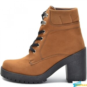 Foto1 - Bota Minimal Chic Hot Caramelo