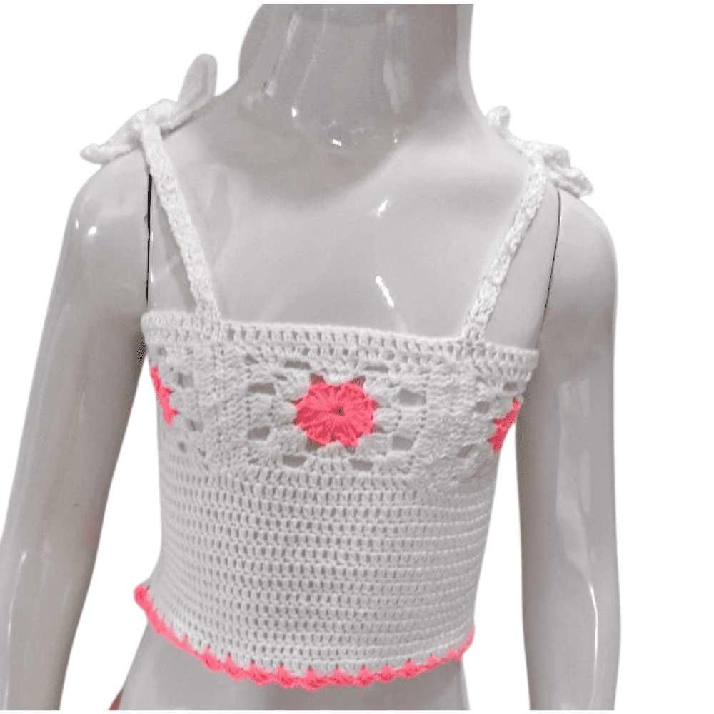 Foto 1 - BLUSA EM CROCHE INFANTIL
