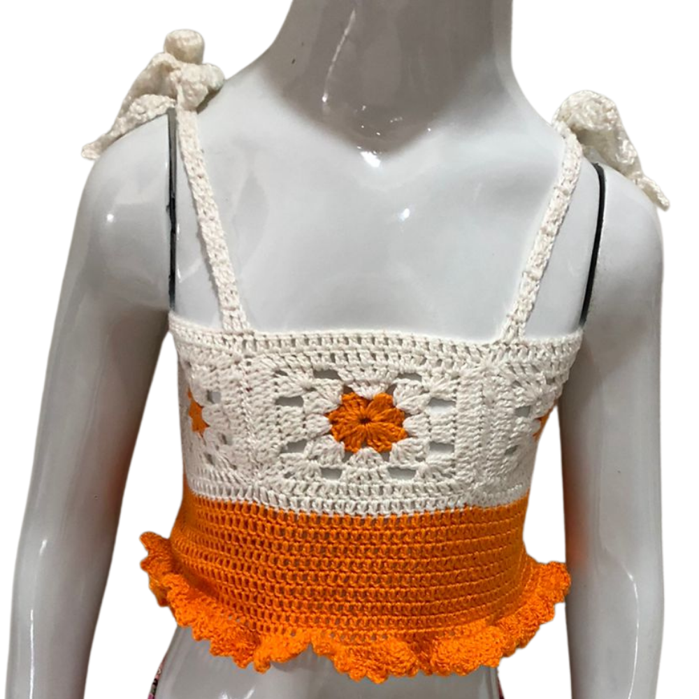 Foto 1 - BLUSA EM CROCHE INFANTIL