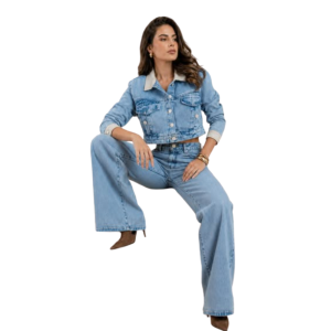 Foto1 - CALÇA JEANS FEMININO OXIDENIMO