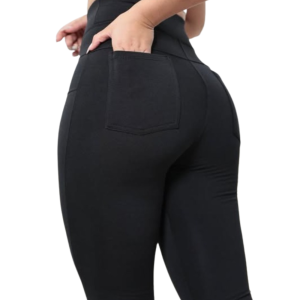 Foto3 - CALÇA LEGGING FLARE FEMININO FLANELADA COM BOLSO