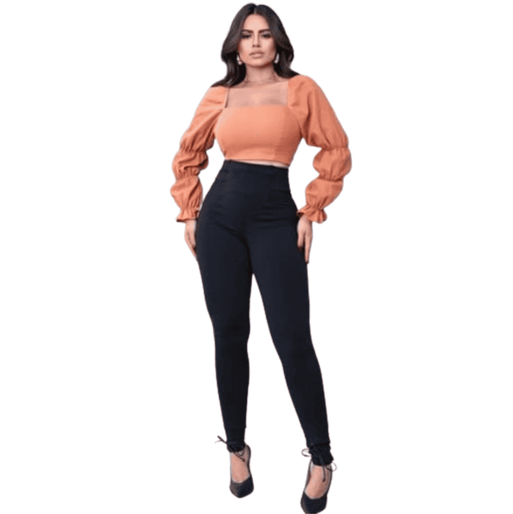 Foto 1 - CALÇA LEGGING FEMININO FLANELADA