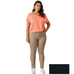 Foto1 - CALÇA SKINNY CINTURA MÉDIA PLUS MALWEE