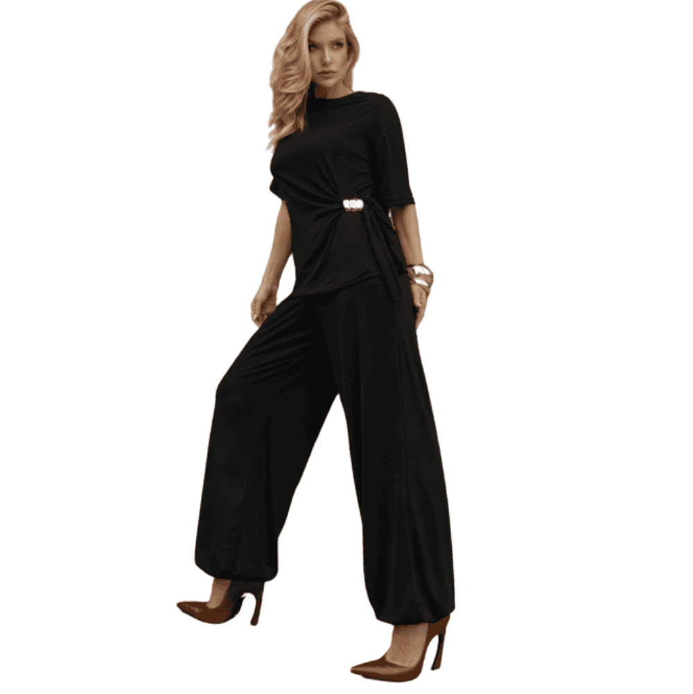Foto 1 - CONJUNTO FEMININO BLUSA COM CALÇA ALADIM
