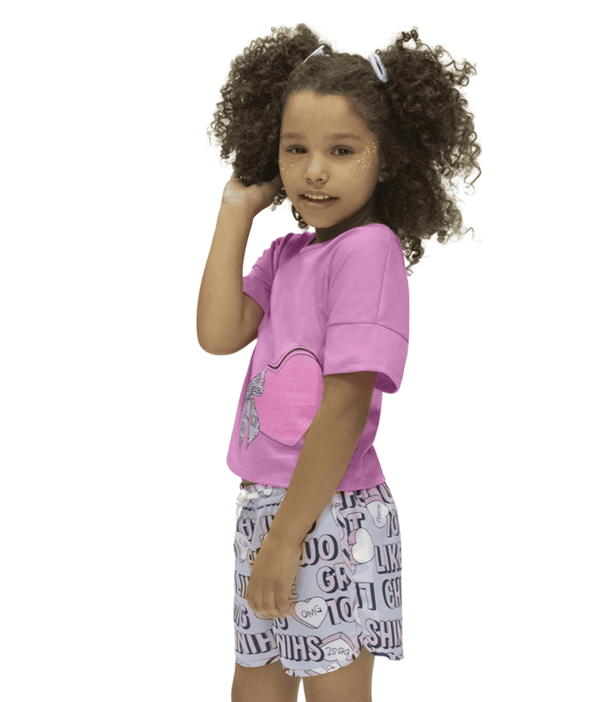 Foto 1 - CONJUNTO INFANTIL FEMININO CORAÇÃO ROVITEX KIDS