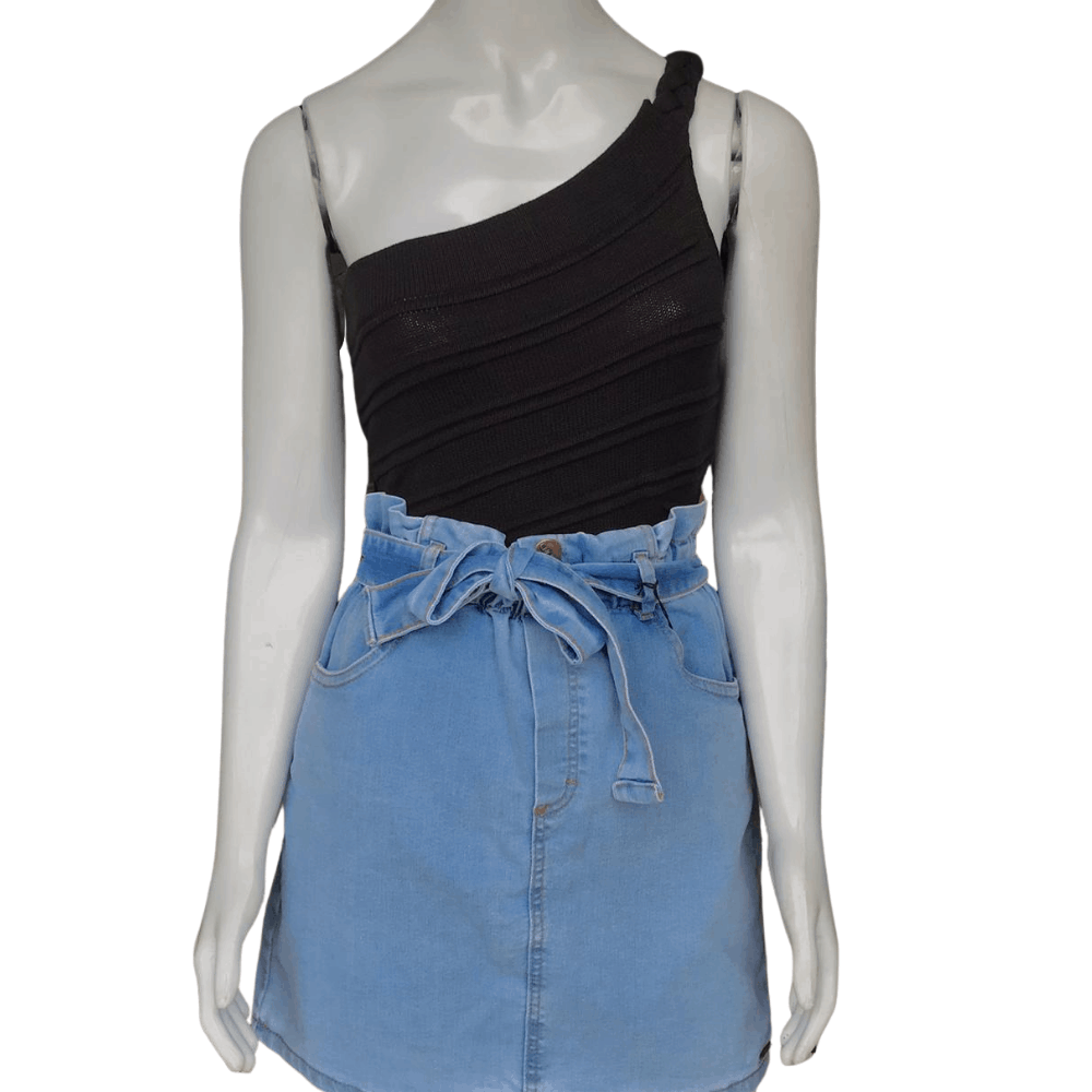 cropped tricot alca trancada