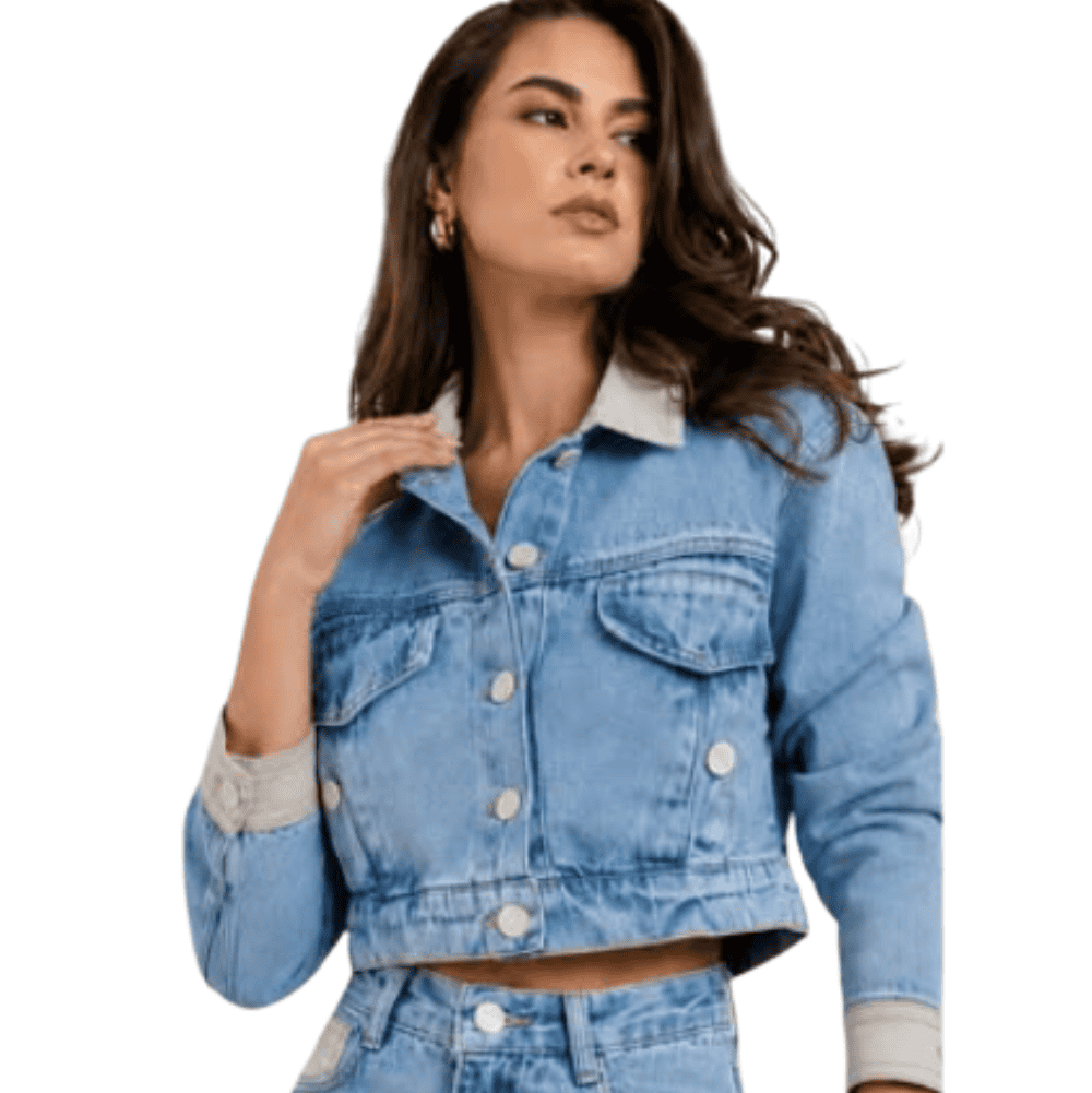 Foto 1 - JAQUETA FEMININO OXIDENIM JEANS