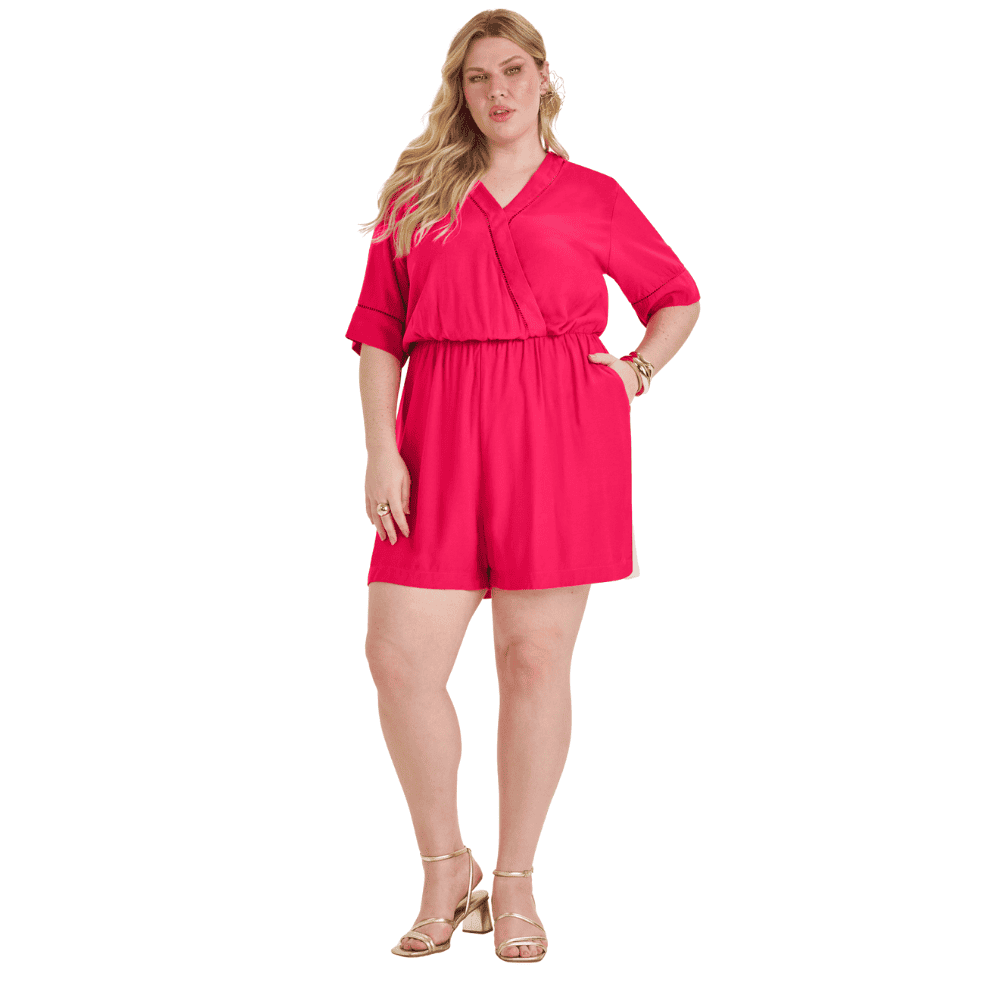 Foto 1 - MACAQUINHO FEMININO PLUS SIZE SECRET GLAM