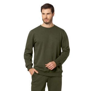 Foto1 - MOLETOM MASCULINO MOLETOM 3 CABOS FELPADO DIAMETRO VERDE