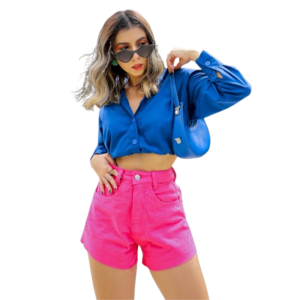 Foto1 - SHORTS JEANS FEMININO