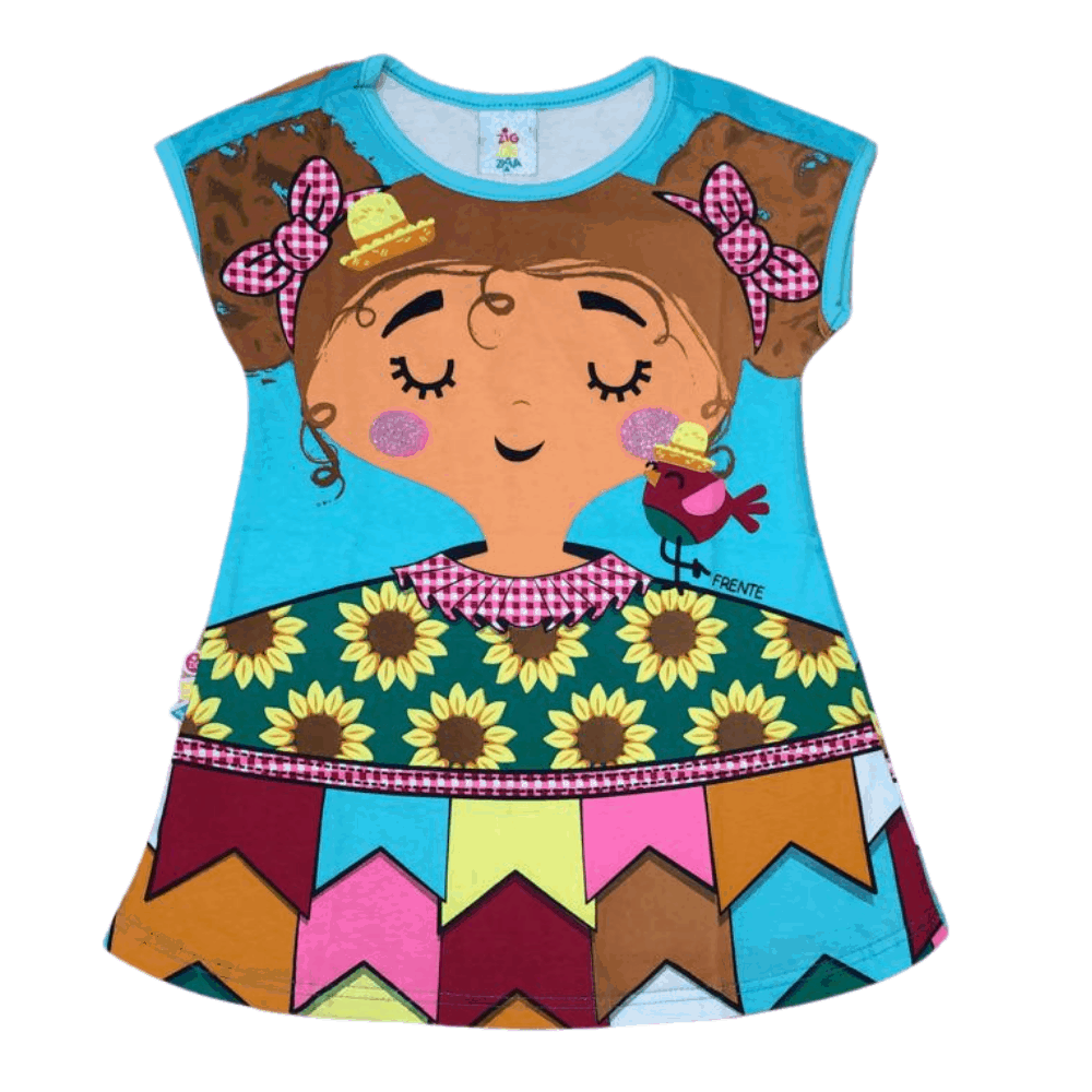 Foto 1 - VESTIDO FEMININO INFANTIL ZIGZIGZAA