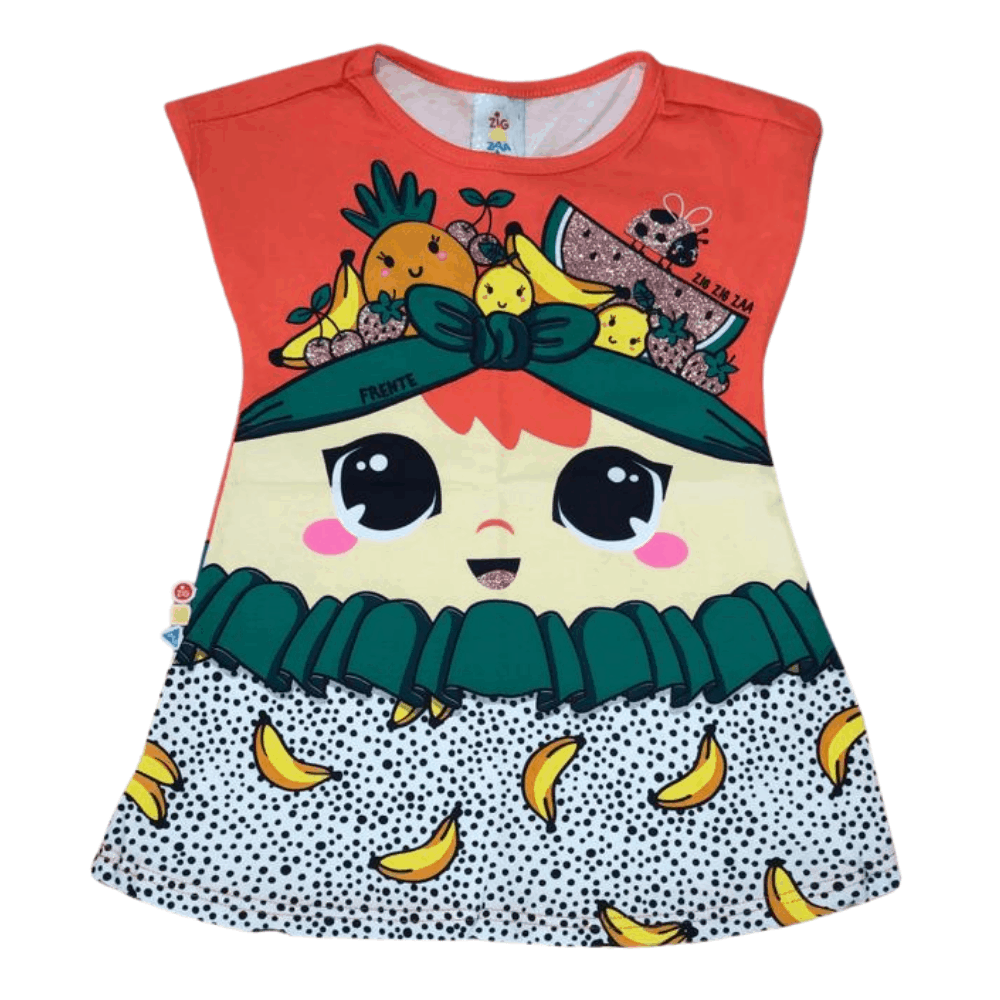 Foto 1 - VESTIDO FEMININO INFANTIL ZIGZIGZAA