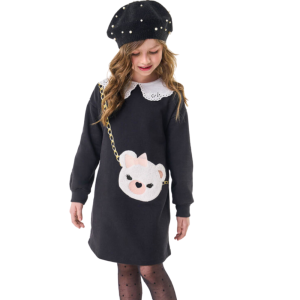 Foto1 - VESTIDO INFANTIL MANGA LONGA TRICK NICK
