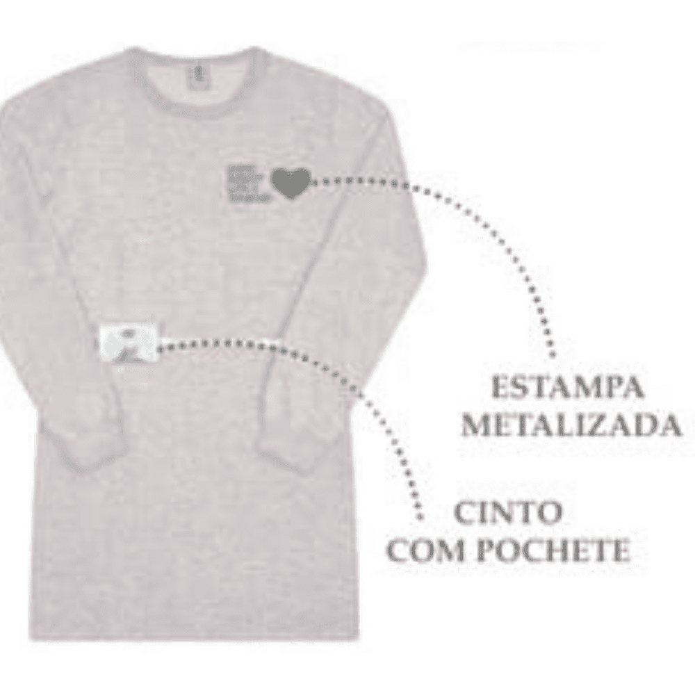 Foto 1 - VESTIDO INFANTIL MOLETOM COM CINTO