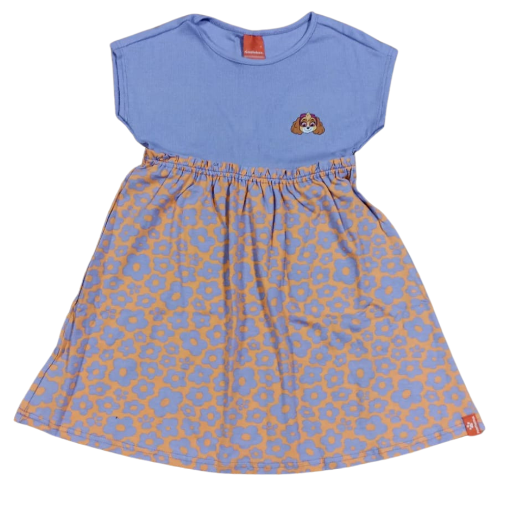 Foto 1 - VESTIDO INFANTIL PATRULHA CANINA® EM RIBANA MALWEE KIDS