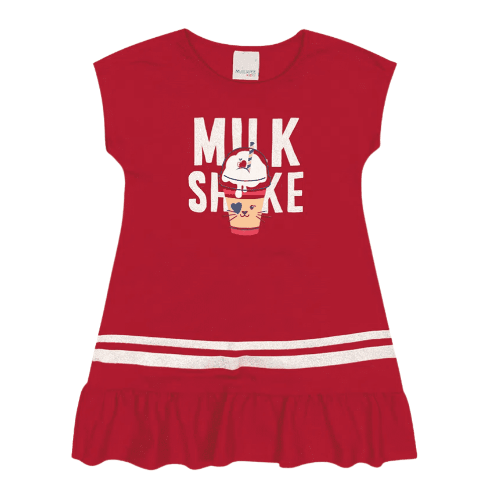 Foto 1 - VESTIDO MILKSHAKE MEIA MALHA MALWEE KIDS