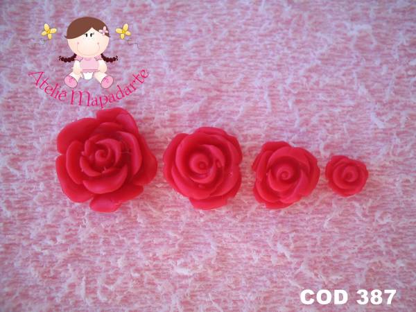 Foto 1 - Cód 387 Molde de rosas pequenas