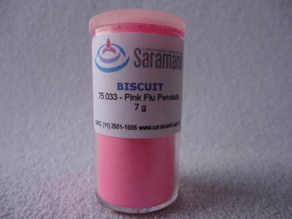 Foto 1 - Cód M223 Corante pink fluorescente perolado