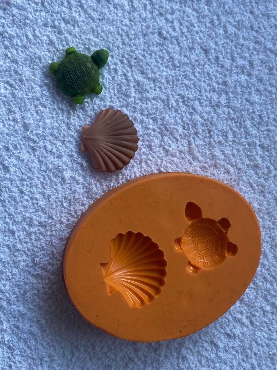 Foto 1 - Cod 844 molde de silicone de tartaruga e concha