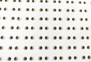 Foto2 - Cód M1314 Adesivos de olhos resinados cor única CINZA 410-PP (Moana) 72 pares
