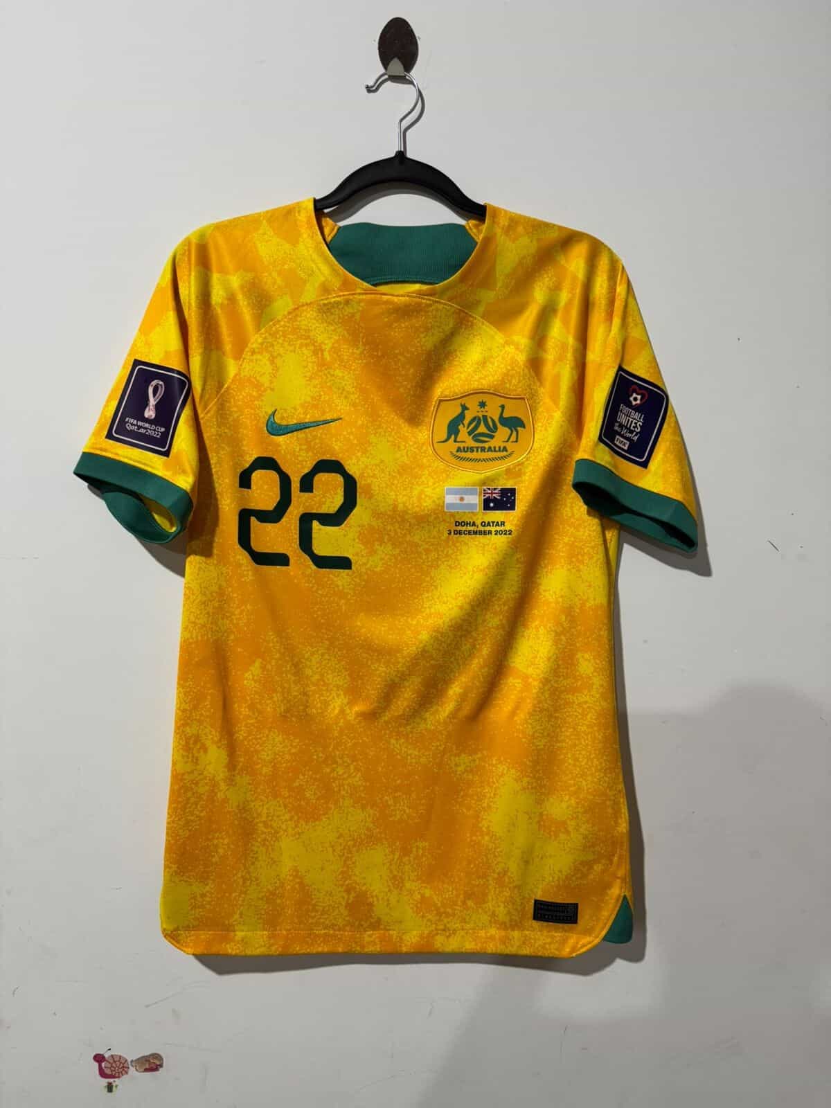 Imagem do produto CAMISA AUSTRALIA COPA DO MUNDO 2022 IRVINE 22