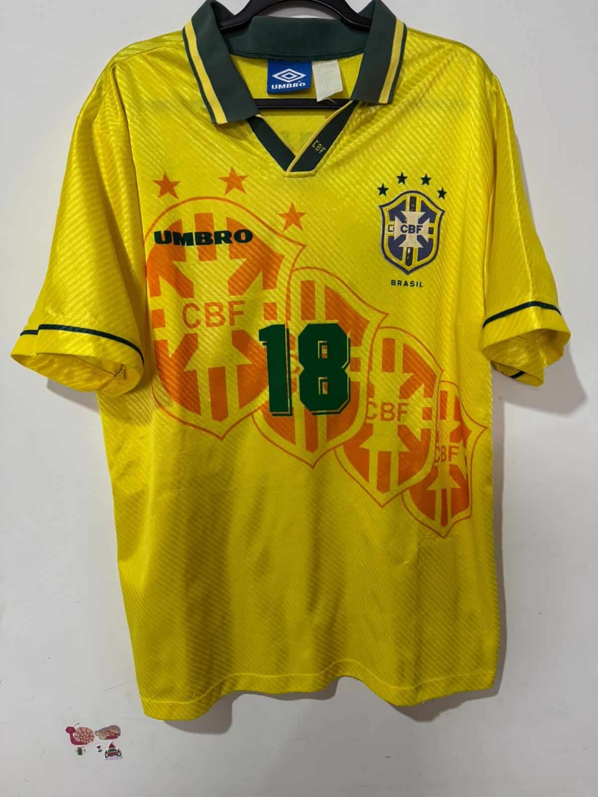 Imagem do produto CAMISA BRASIL COPA DO MUNDO 1994-96 RONALDINHO 18