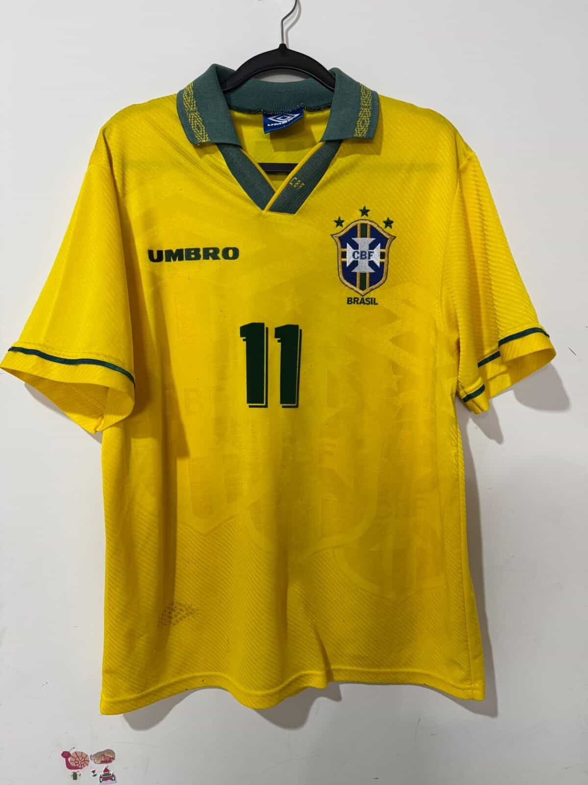 Imagem do produto CAMISA BRASIL COPA DO MUNDO 1994 ROMARIO 11 MADE IN UK