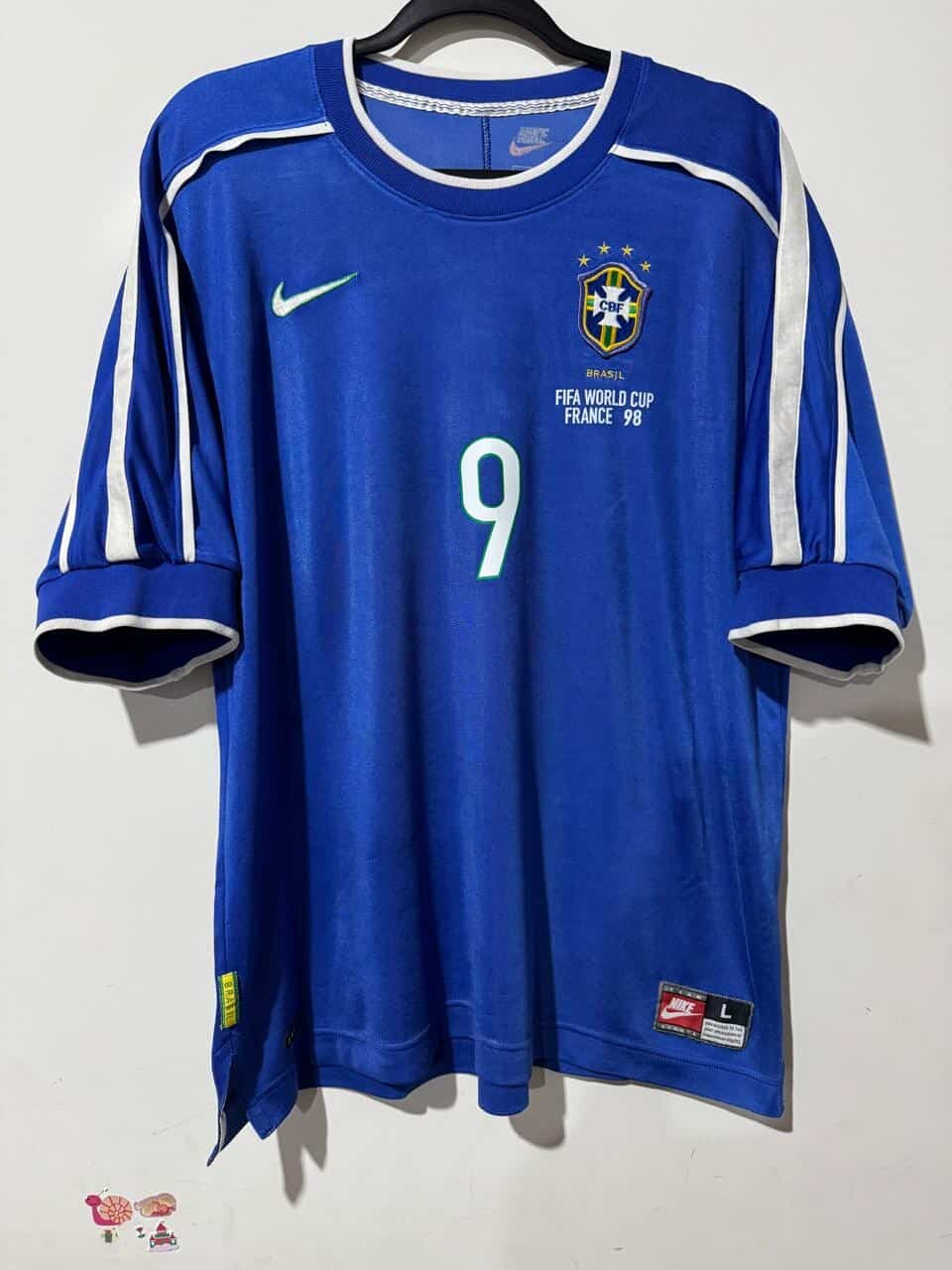 Imagem do produto CAMISA BRASIL COPA DO MUNDO 1998 AWAY RONALDO 9
