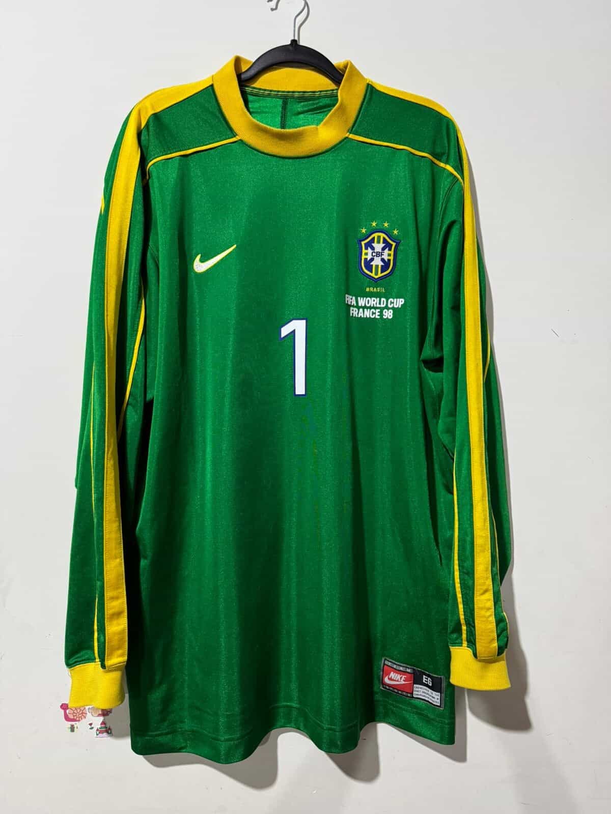 Imagem do produto CAMISA BRASIL COPA DO MUNDO 1998 TAFFAREL 1 VERDE