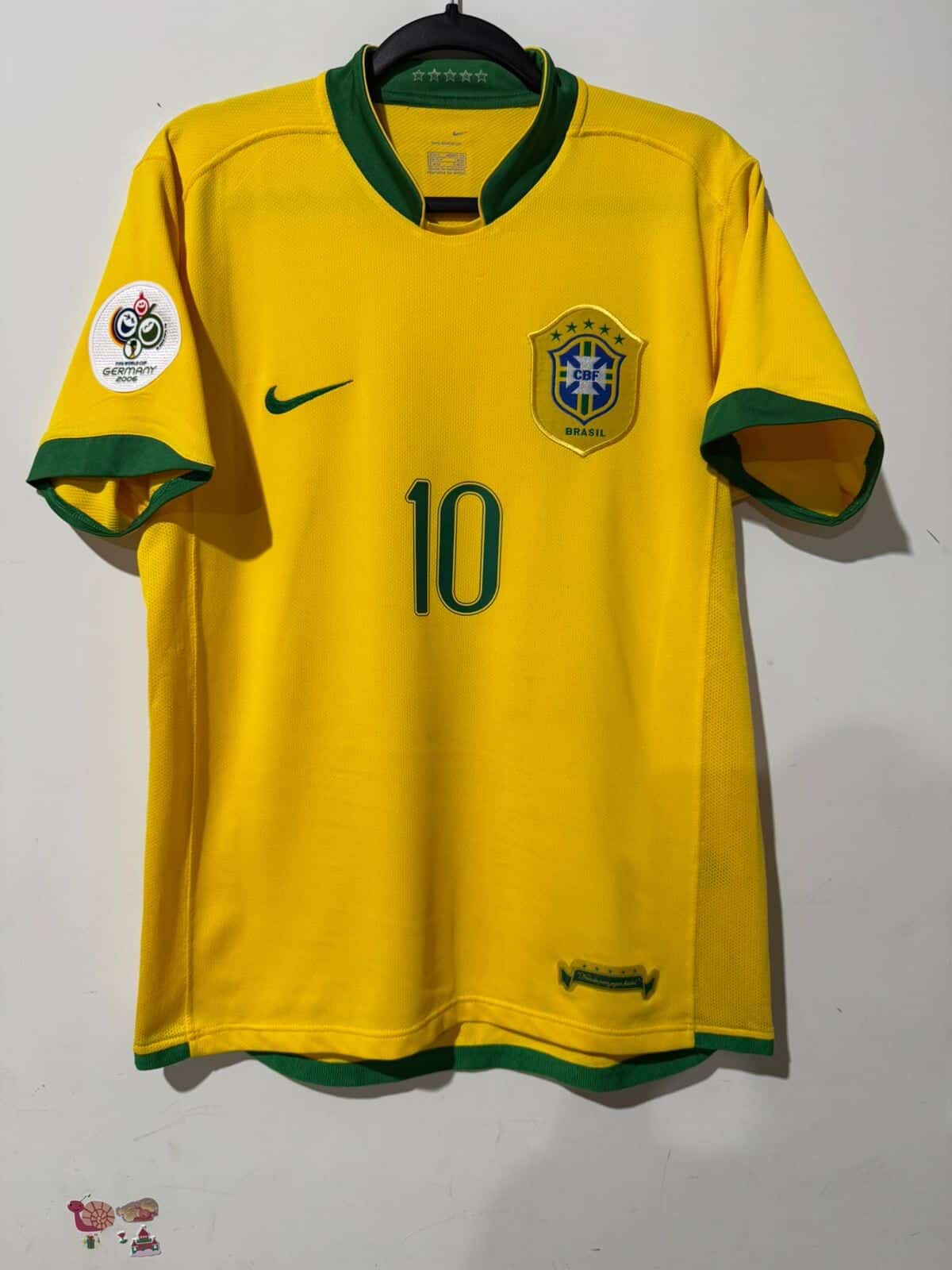 Imagem do produto CAMISA BRASIL COPA DO MUNDO 2006 RONALDINHO 10 MADE IN MARROCOS