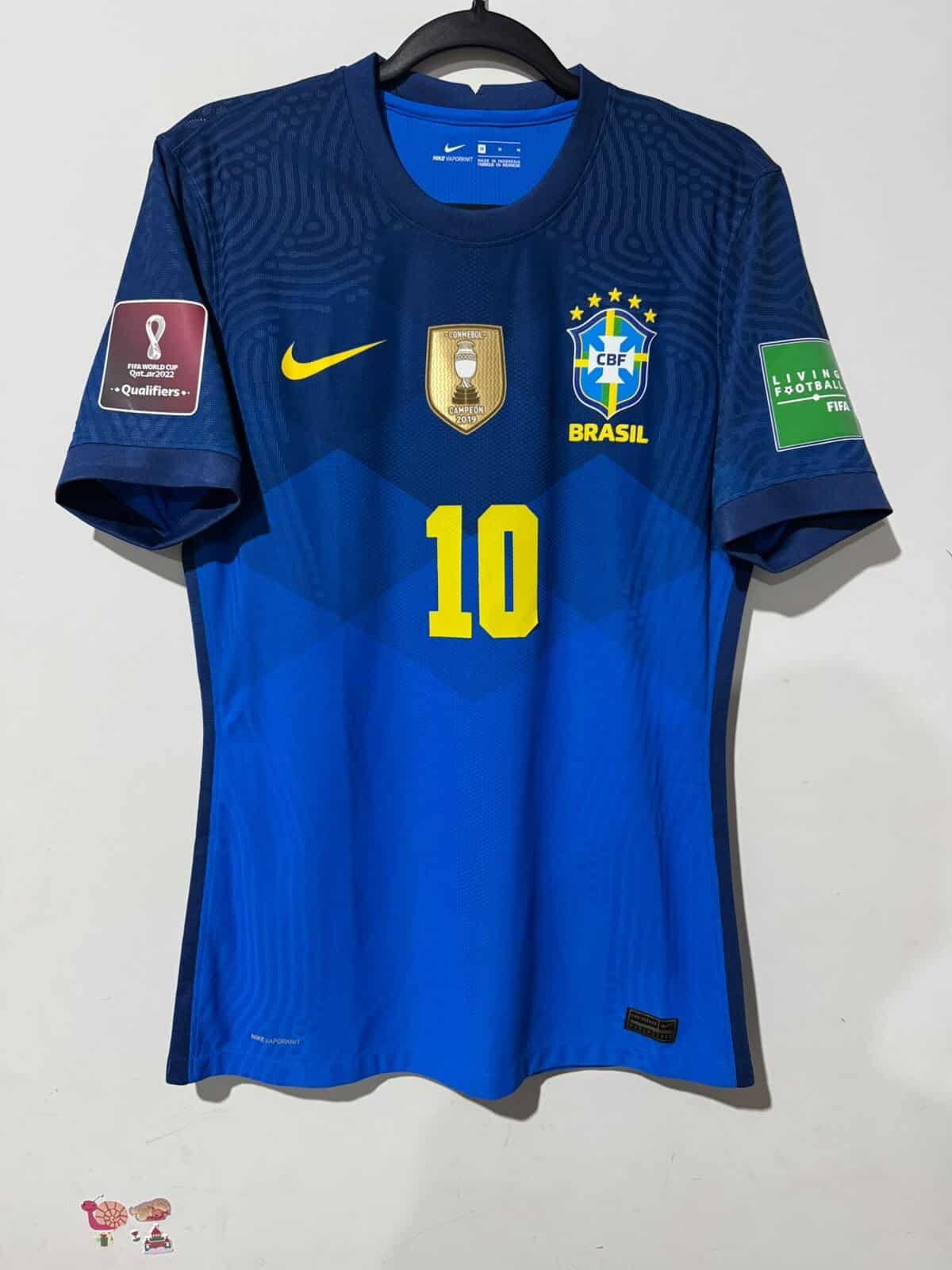 Imagem do produto CAMISA BRASIL ELIMINATÓRIAS COPA DO MUNDO 2022 NEYMAR JR 10 JOGADOR