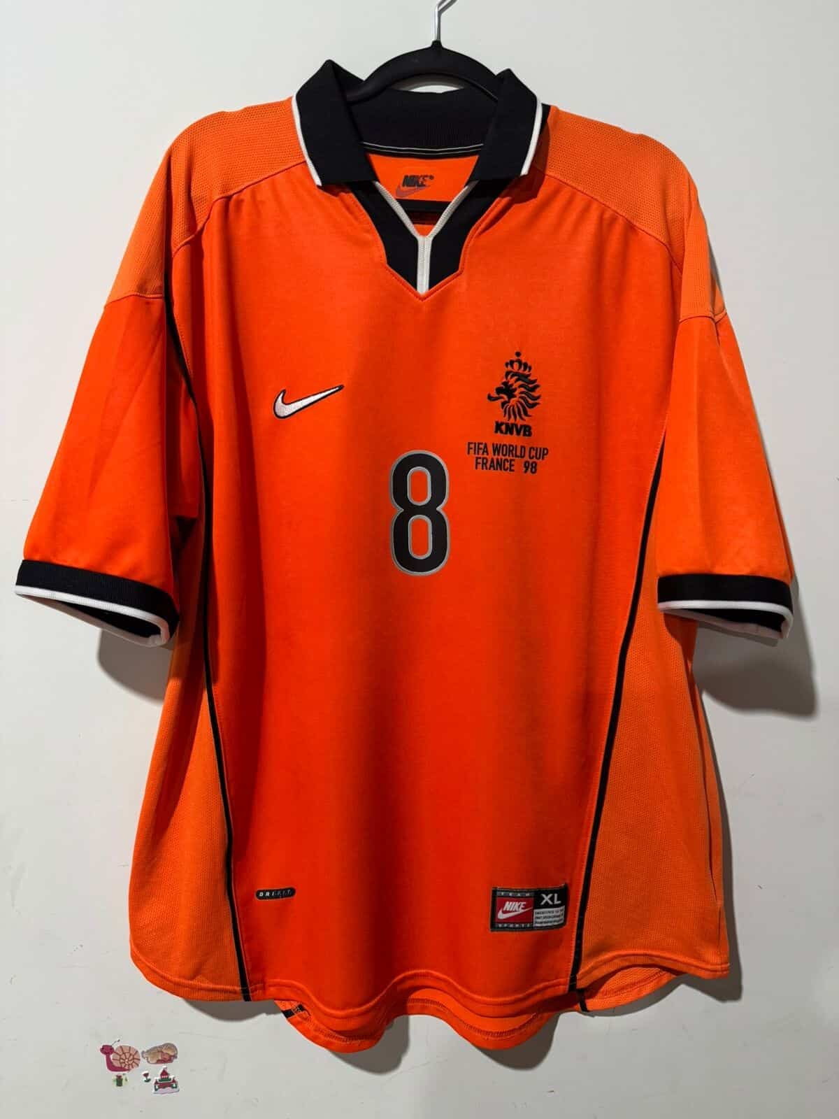 Imagem do produto CAMISA HOLANDA COPA DO MUNDO 1998 BERGKMAP 8 MADE IN UK