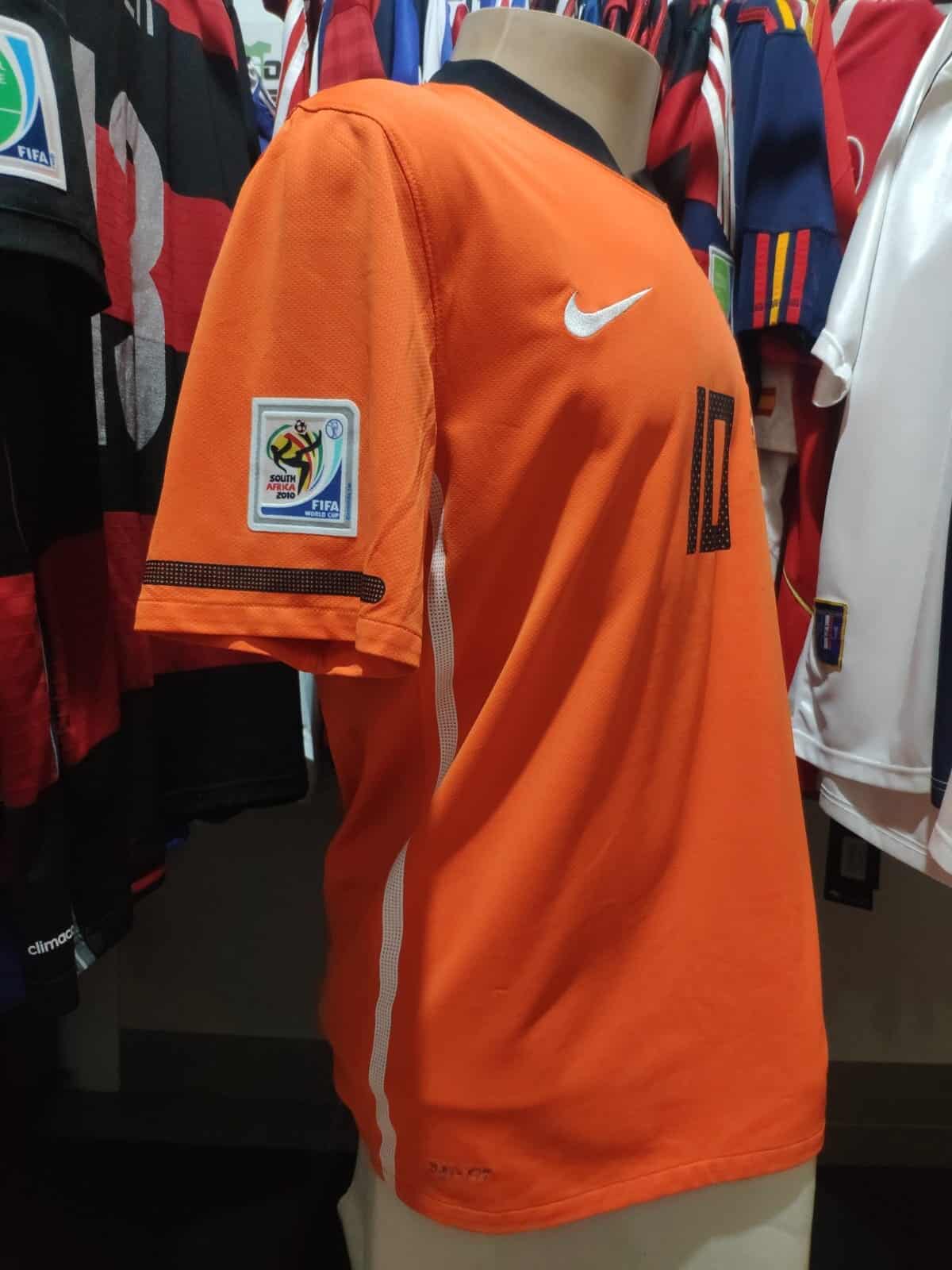 CAMISA HOLANDA COPA DO MUNDO 2010 VS BRA SNEIJDER 10 - Soccer Retro