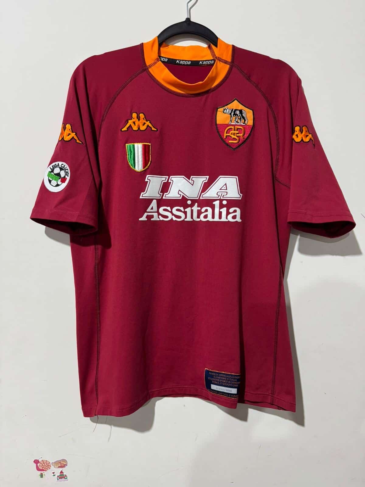 Imagem do produto CAMISA ROMA 2001-02 SERIE A TOTTI 10 EDIÇÃO LIMITADA