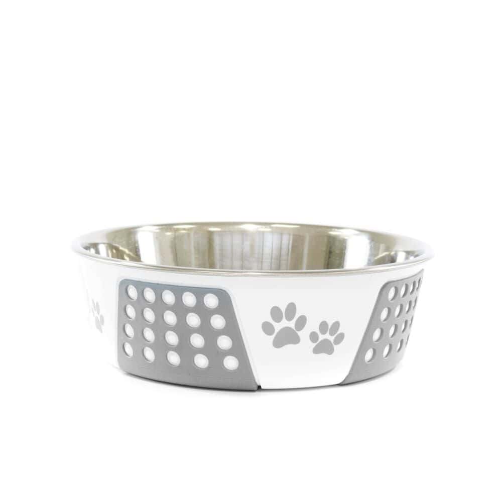 Imagem do produto COMEDOURO INOX DECORADO PATINHAS pequeno